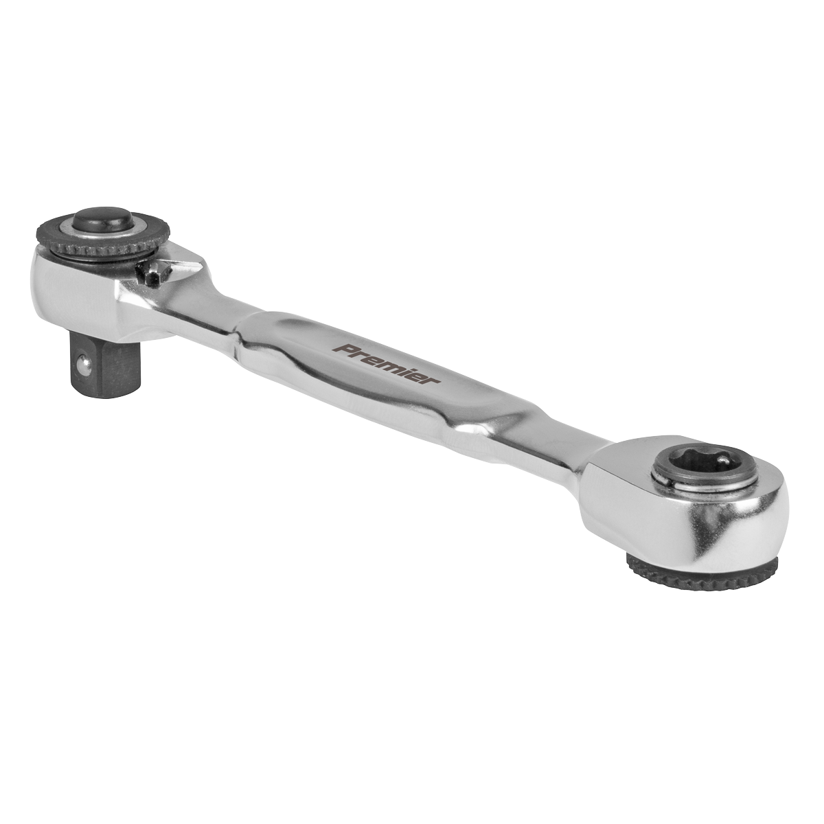 Premier Platinum AK6972 Micro Ratchet Bit Driver & Wrench 1/4"Sq & 1/4"Hex Drive