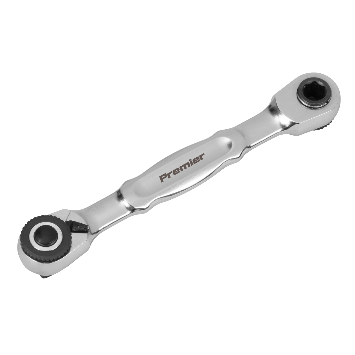 Premier Platinum AK6972 Micro Ratchet Bit Driver & Wrench 1/4"Sq & 1/4"Hex Drive