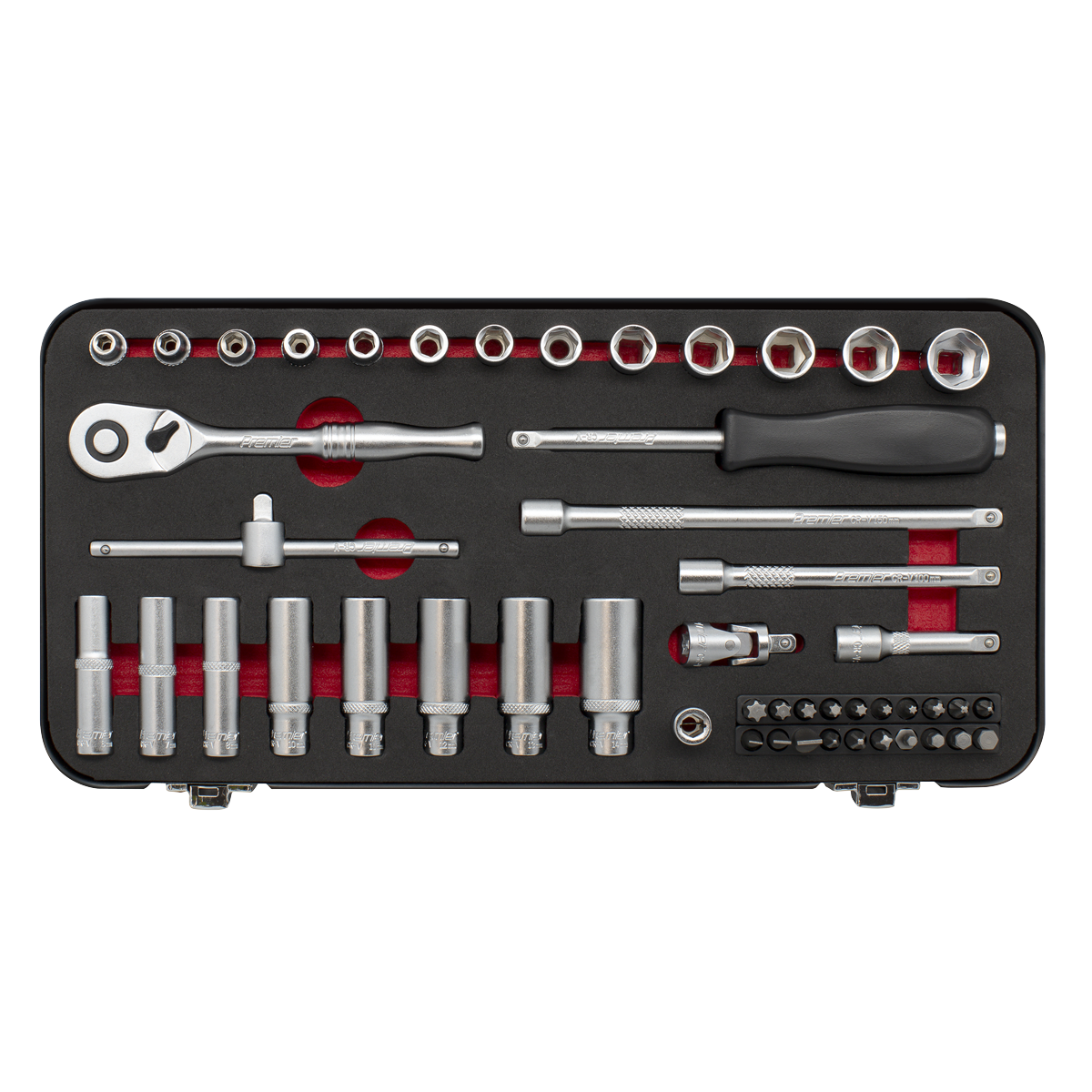 Premier Platinum AK7920 Premier Platinum Socket Set 1/4"Sq Drive 49pc