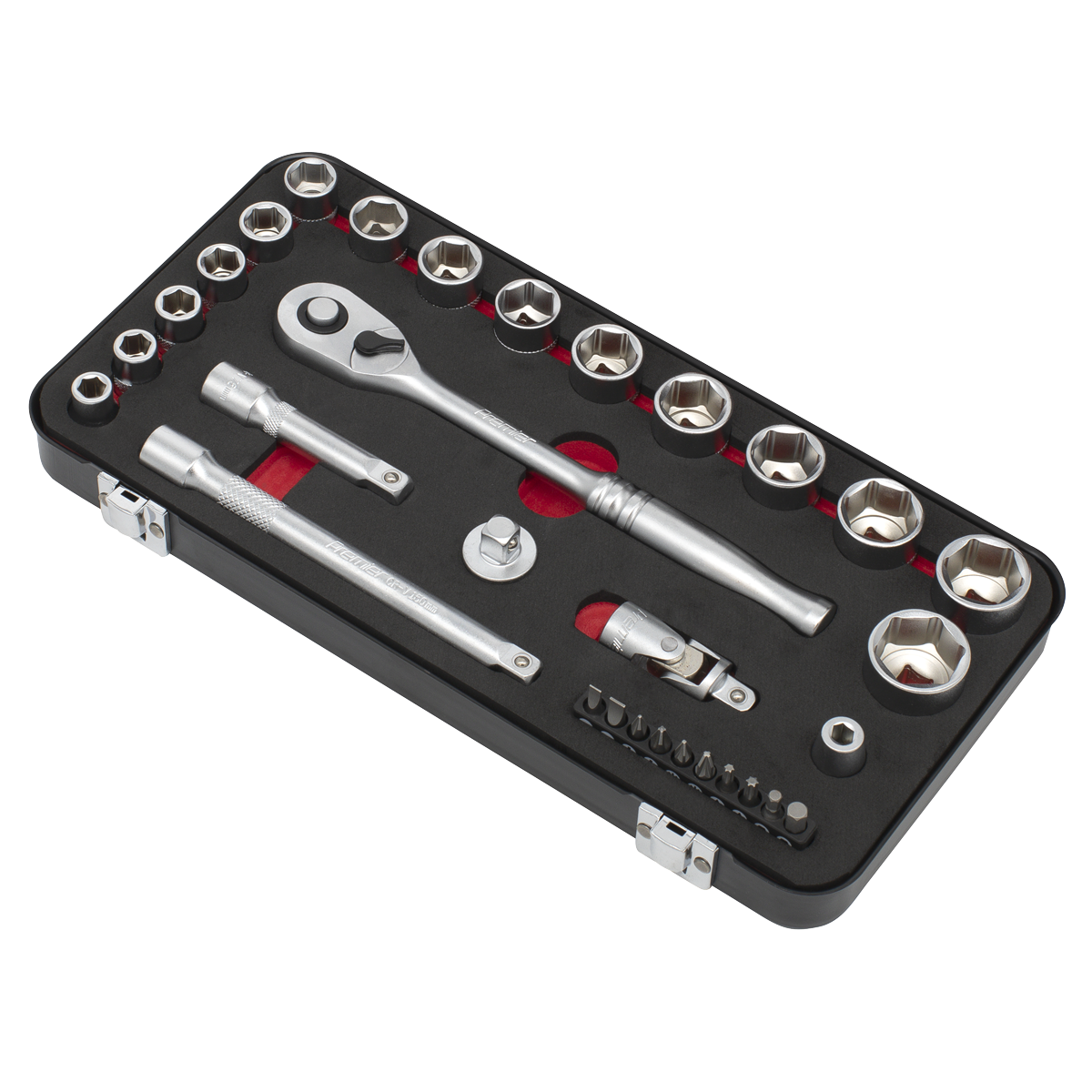 Premier Platinum AK7921 Premier Platinum Socket Set 3/8"Sq Drive 31pc