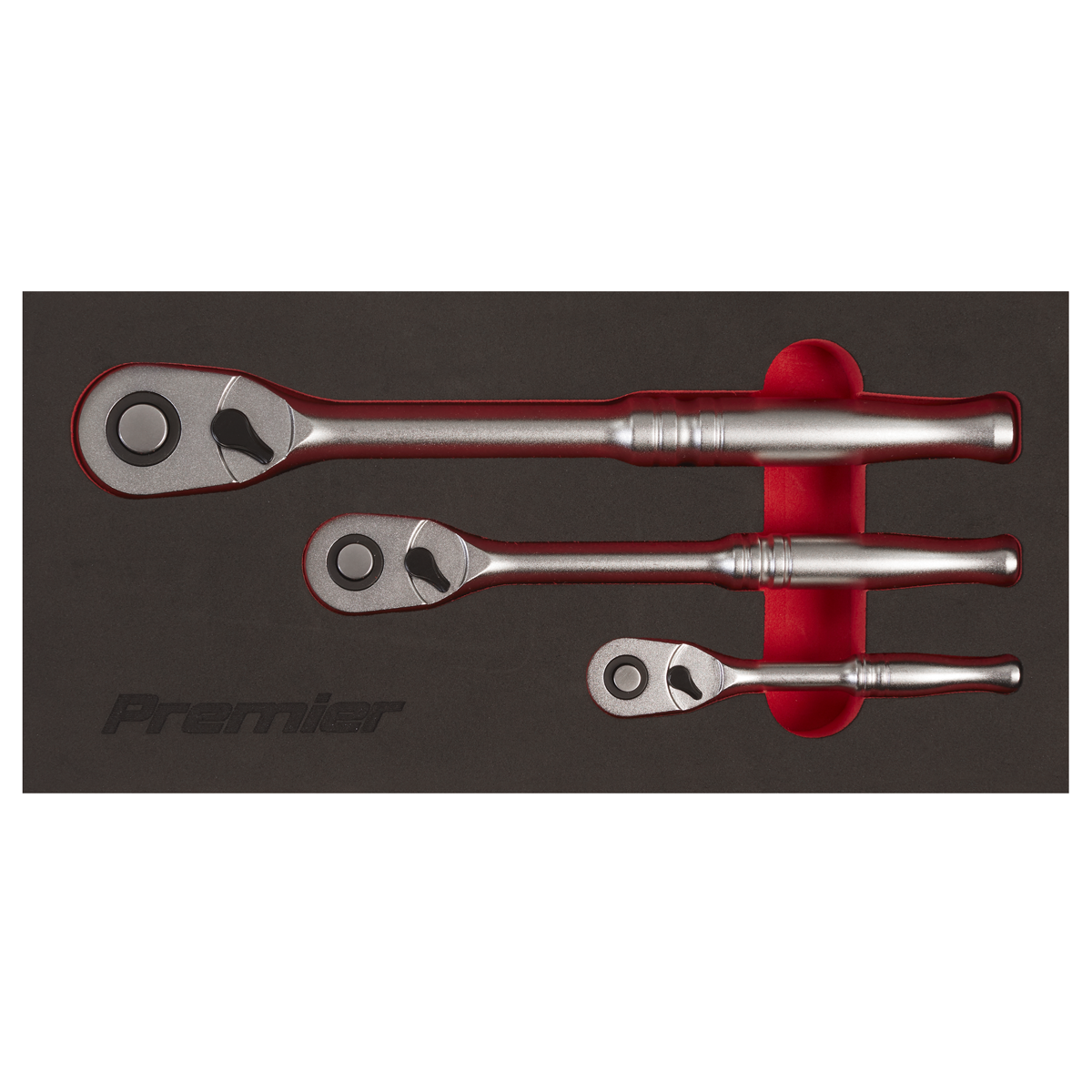 Premier Platinum AK7933 Premier Platinum Pear Head Ratchet Wrench Set with Flip Reverse 3pc
