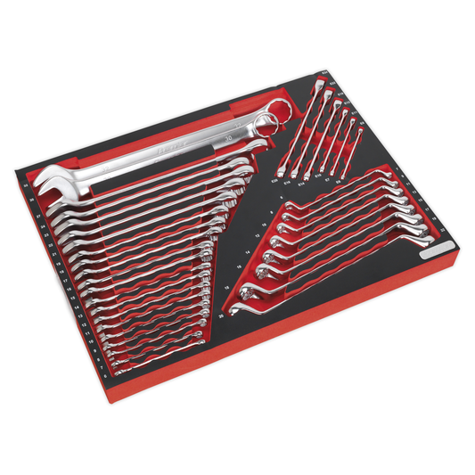 Premier Platinum TBTP03 Premier Platinum Spanner Set with Tool Tray 35pc