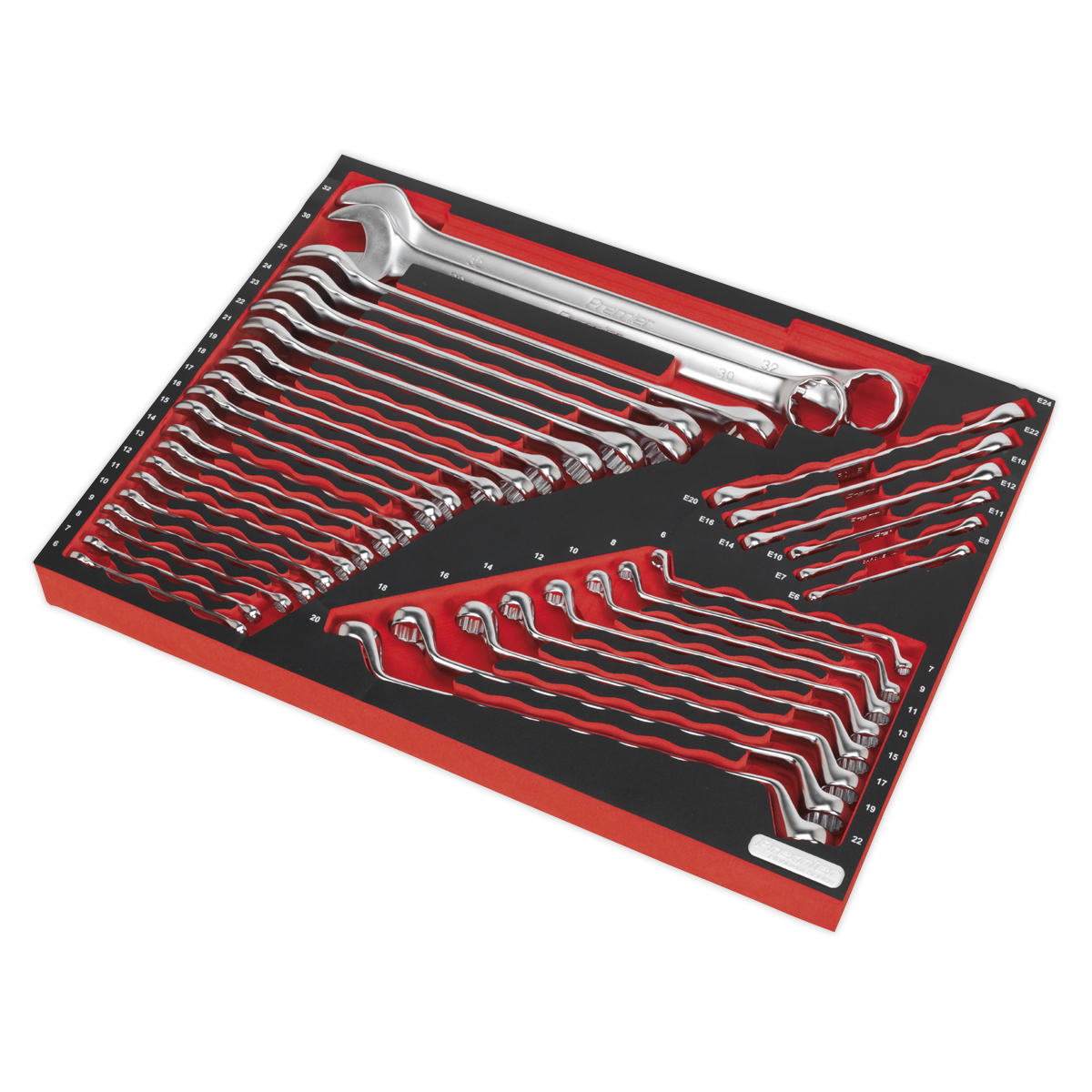 Premier Platinum TBTP03 Premier Platinum Spanner Set with Tool Tray 35pc