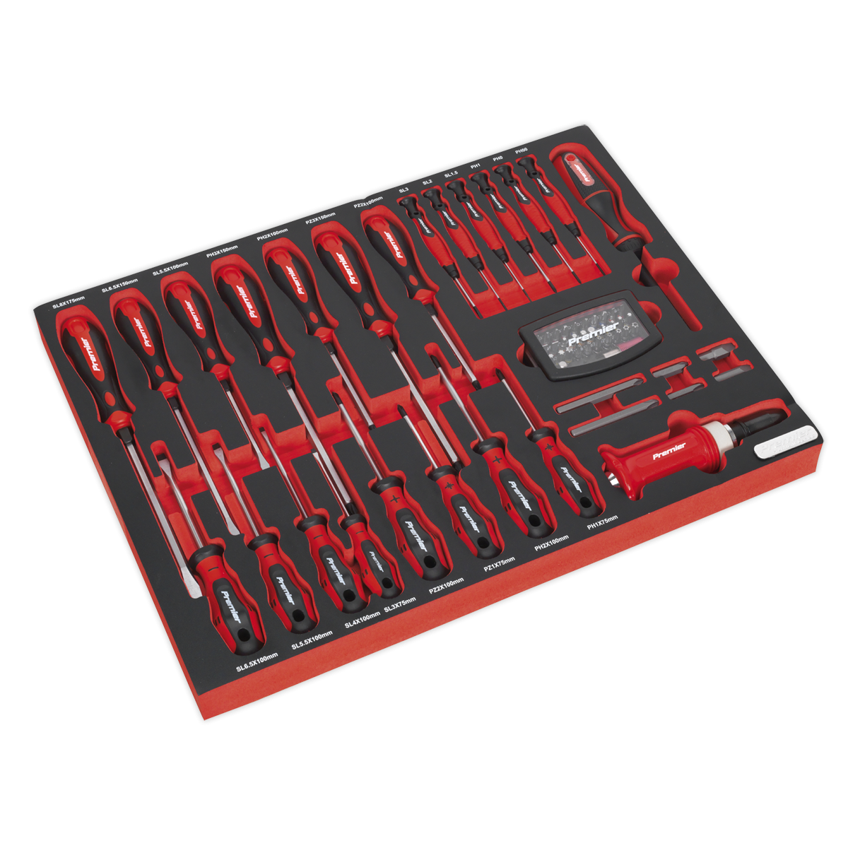 Premier Platinum TBTP04 Premier Platinum Screwdriver Set with Tool Tray 72pc