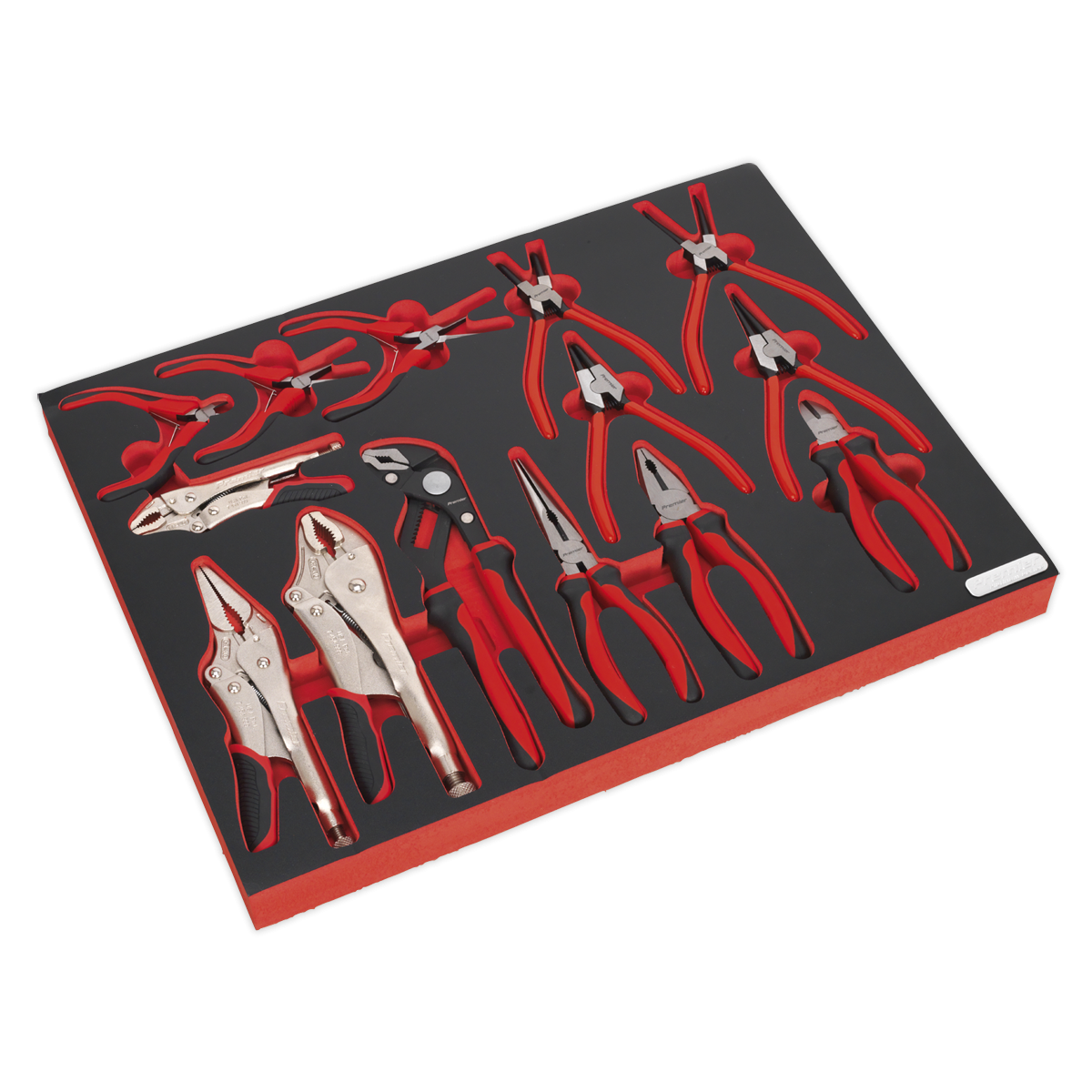 Premier Platinum TBTP05 Premier Platinum Pliers Set with Tool Tray 14pc