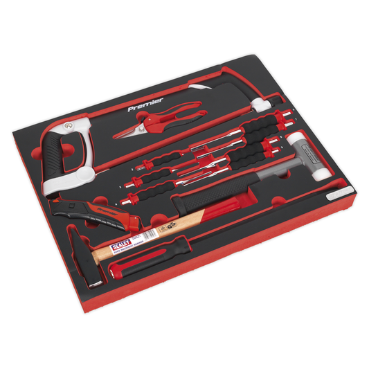 Premier Platinum TBTP06EU Premier Platinum Hacksaw, Hammers & Punch Kit with Tool Tray 13pc