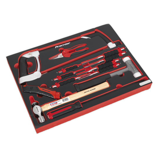 Premier Platinum TBTP06UK Premier Platinum Hacksaw, Hammers & Punch Kit with Tool Tray 13pc