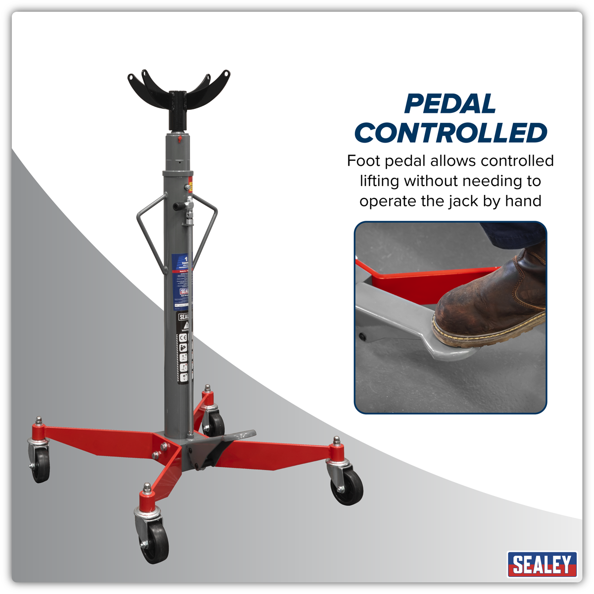 Sealey 1000TR Vertical Transmission Jack 1 Tonne