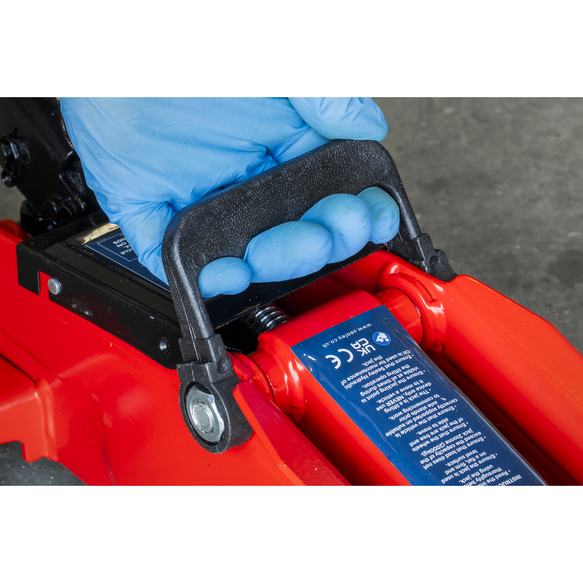 Sealey 1015CX Short Chassis Trolley Jack 1.5 Tonne