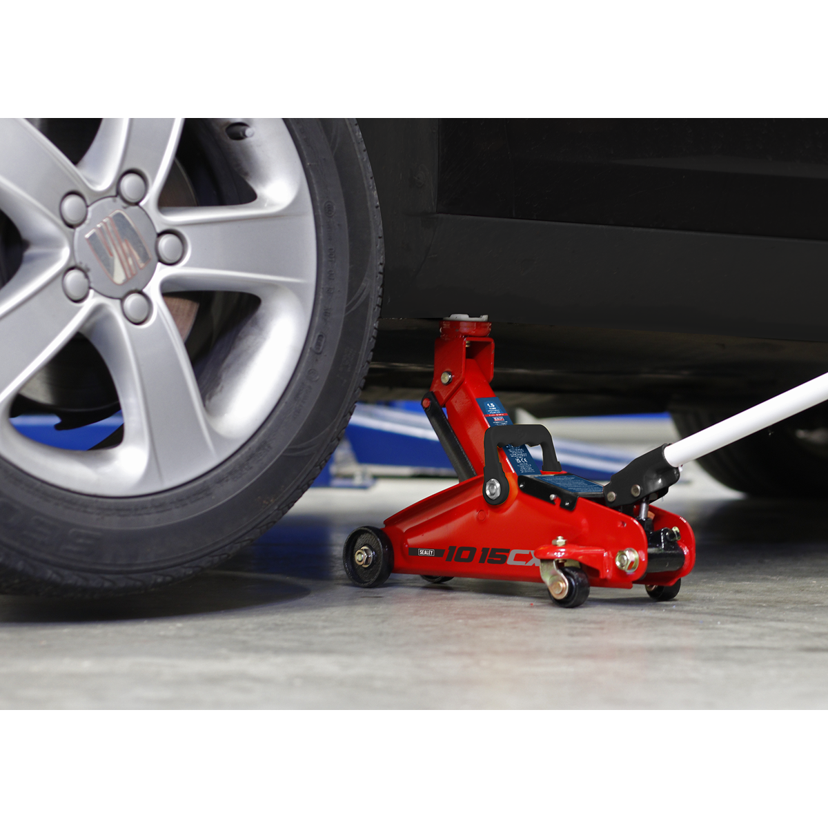 Sealey 1015CX Short Chassis Trolley Jack 1.5 Tonne