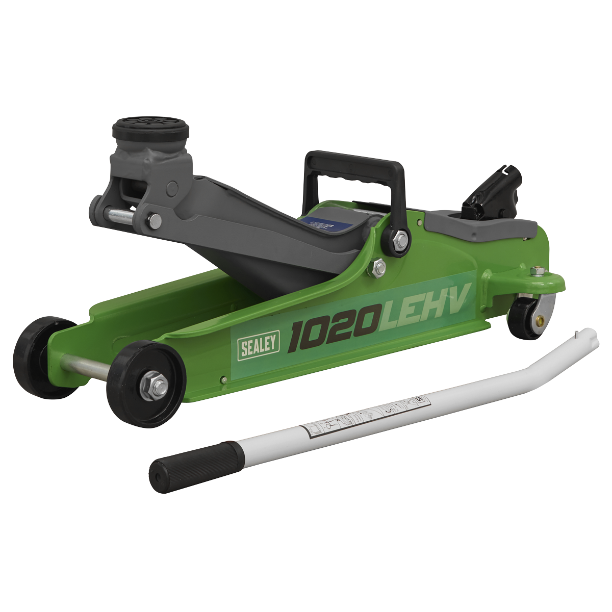 Sealey 1020LEHV Low Profile Short Chassis Trolley Jack 2 Tonne - Green
