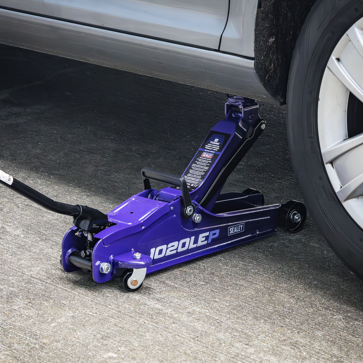 Sealey 1020LEP Low Profile Short Chassis Trolley Jack 2 Tonne - Purple
