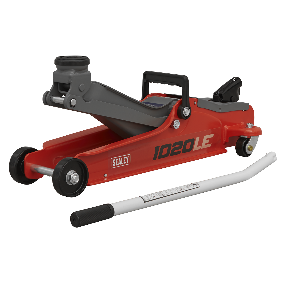 Sealey 1020LE Low Profile Short Chassis Trolley Jack 2 Tonne - Red