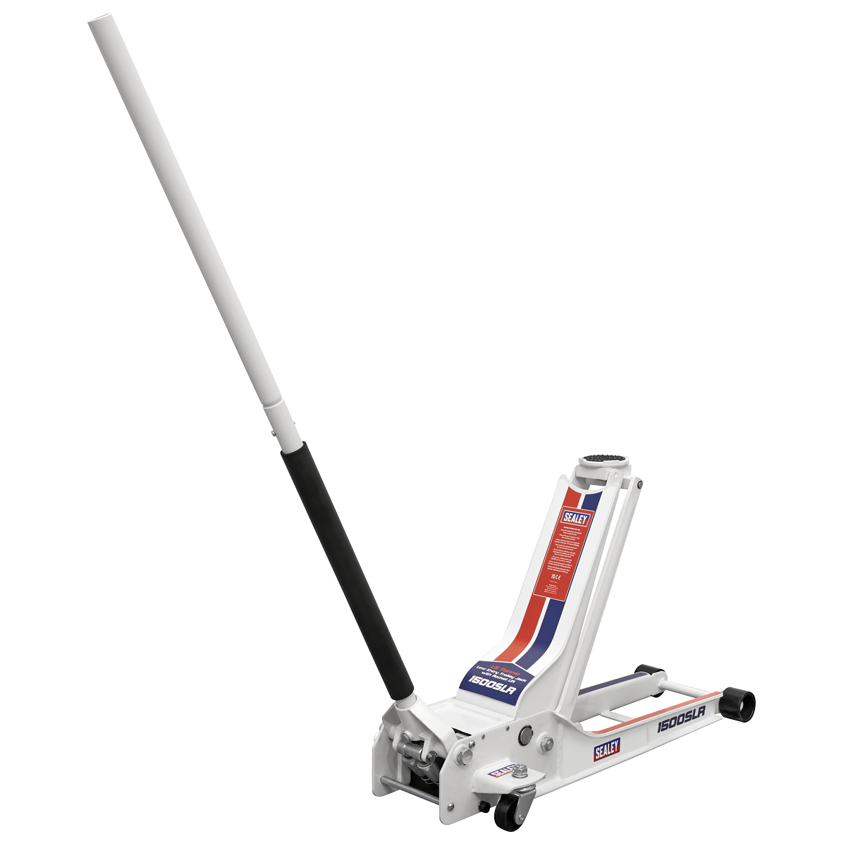 Sealey 1500SLR Low Profile Long Reach Rocket Lift Trolley Jack 1.5 Tonne