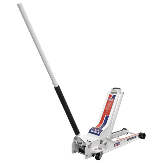 Sealey 1500SLR Low Profile Long Reach Rocket Lift Trolley Jack 1.5 Tonne