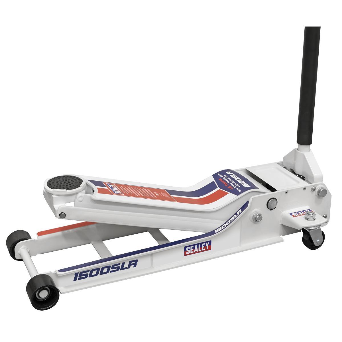 Sealey 1500SLR Low Profile Long Reach Rocket Lift Trolley Jack 1.5 Tonne