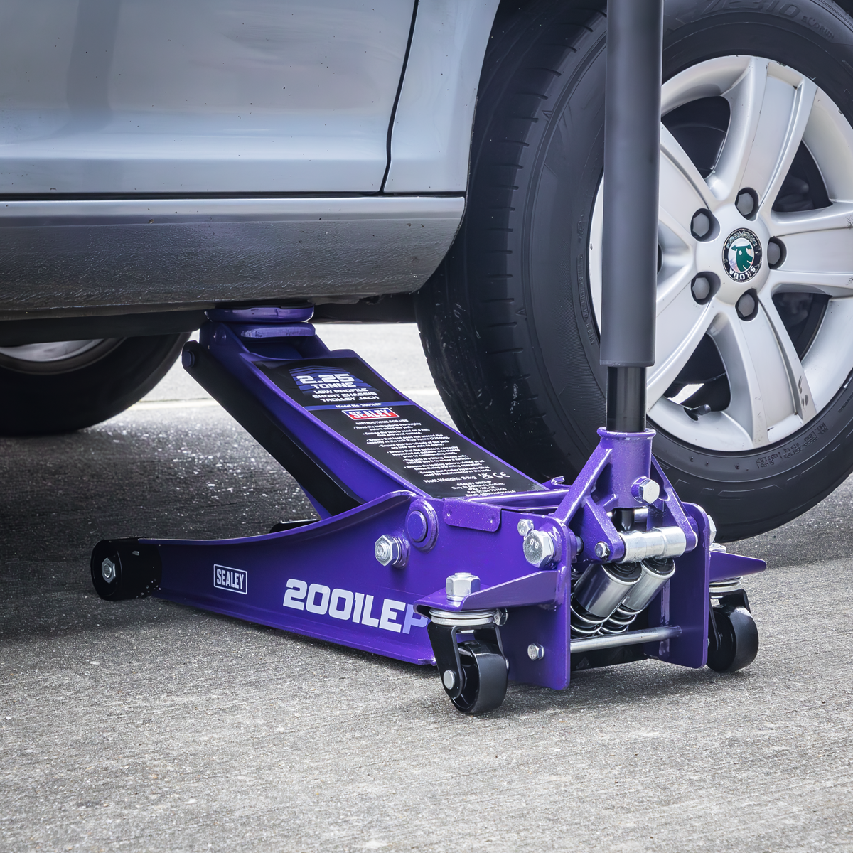 Sealey 2001LEP Low Profile Trolley Jack with Rocket Lift 2.25 Tonne - Purple
