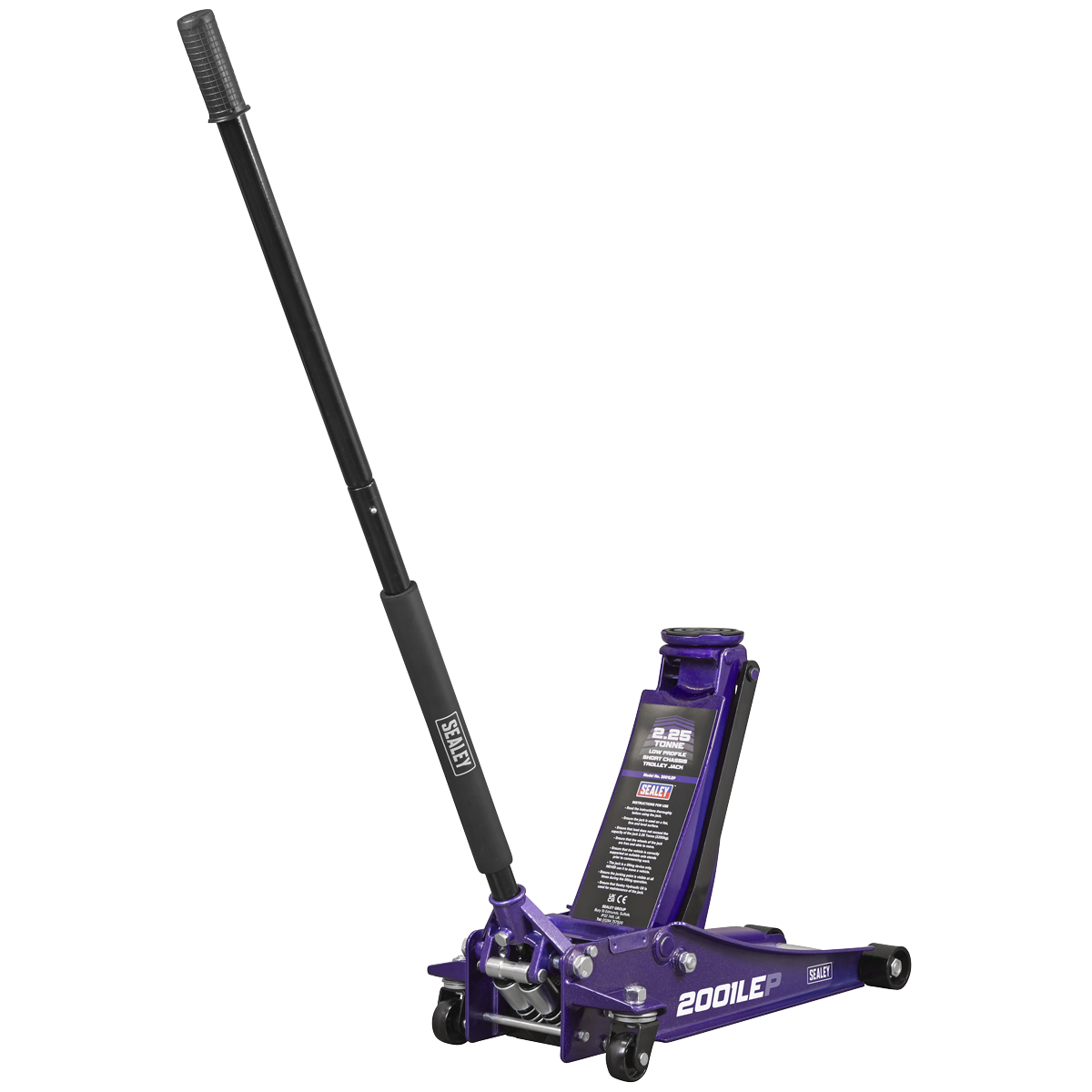 Sealey 2001LEP Low Profile Trolley Jack with Rocket Lift 2.25 Tonne - Purple