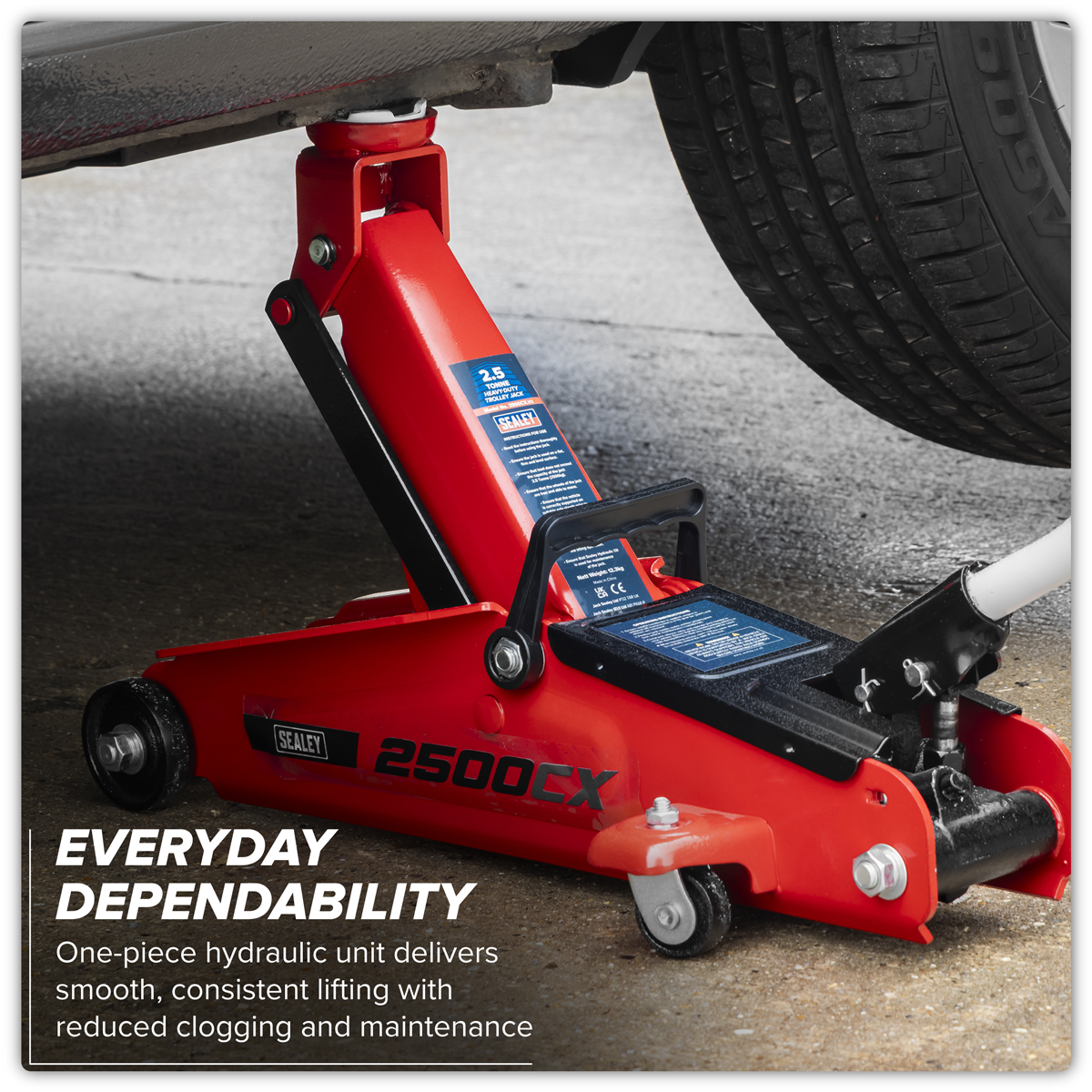 Sealey 2500CX Heavy-Duty Trolley Jack 2.5 Tonne