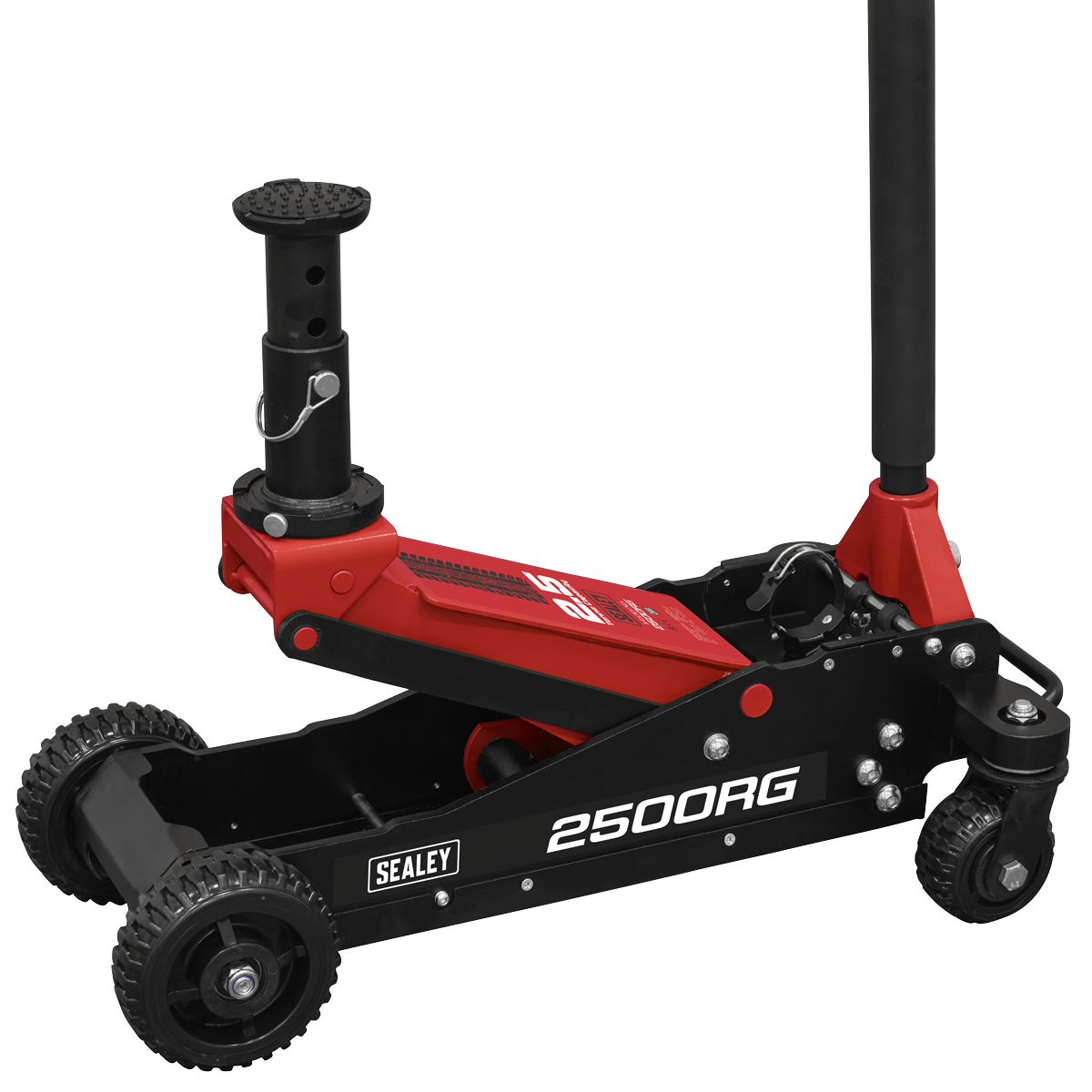 Sealey 2500RG Big Wheel Hybrid Trolley Jack for Off-Road Vehicles, SUVs, Vans & 4x4s with Super Rocket Lift 2.5 Tonne