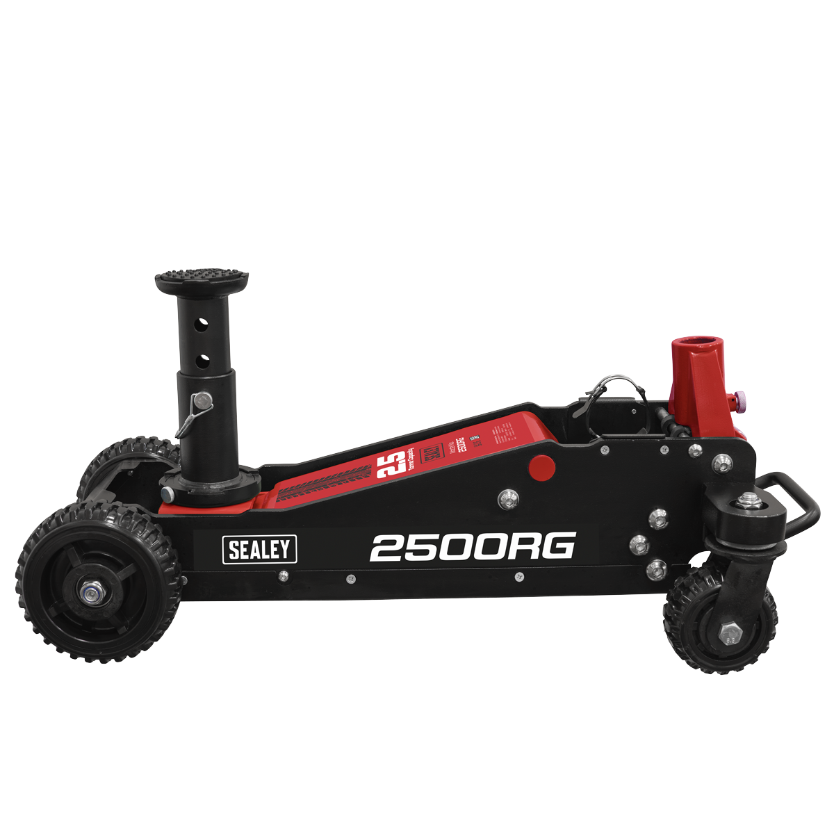 Sealey 2500RG Big Wheel Hybrid Trolley Jack for Off-Road Vehicles, SUVs, Vans & 4x4s with Super Rocket Lift 2.5 Tonne