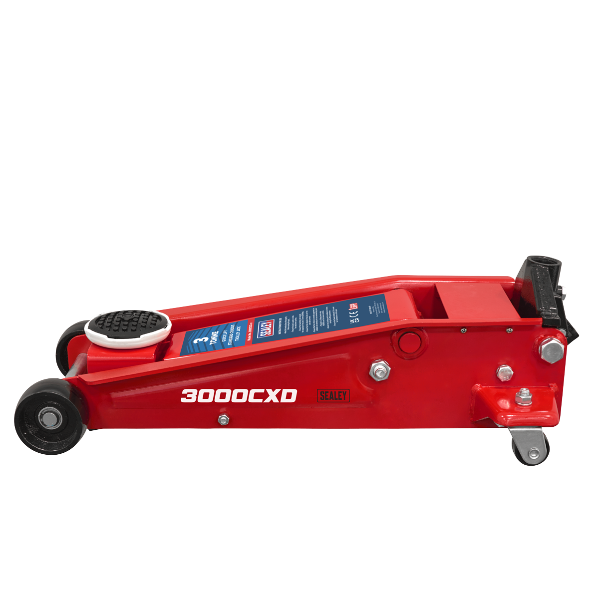 Sealey 3000CXD Quick Lift Standard Chassis Trolley Jack 3 Tonne