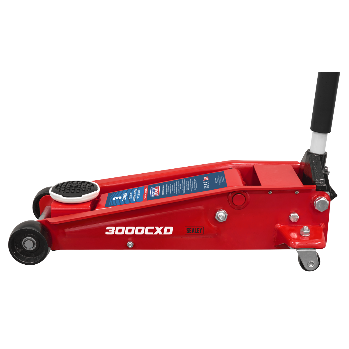 Sealey 3000CXD Quick Lift Standard Chassis Trolley Jack 3 Tonne