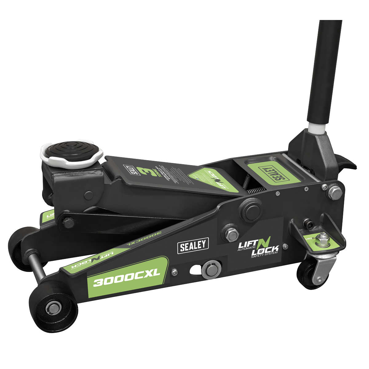 Sealey 3000CXL Locking Trolley Jack with Rocket Lift 3 Tonne