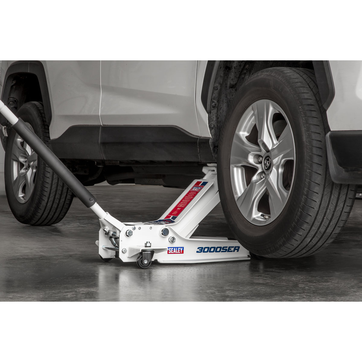Sealey 3000SER Low Profile Trolley Jack with Rocket Lift 3 Tonne