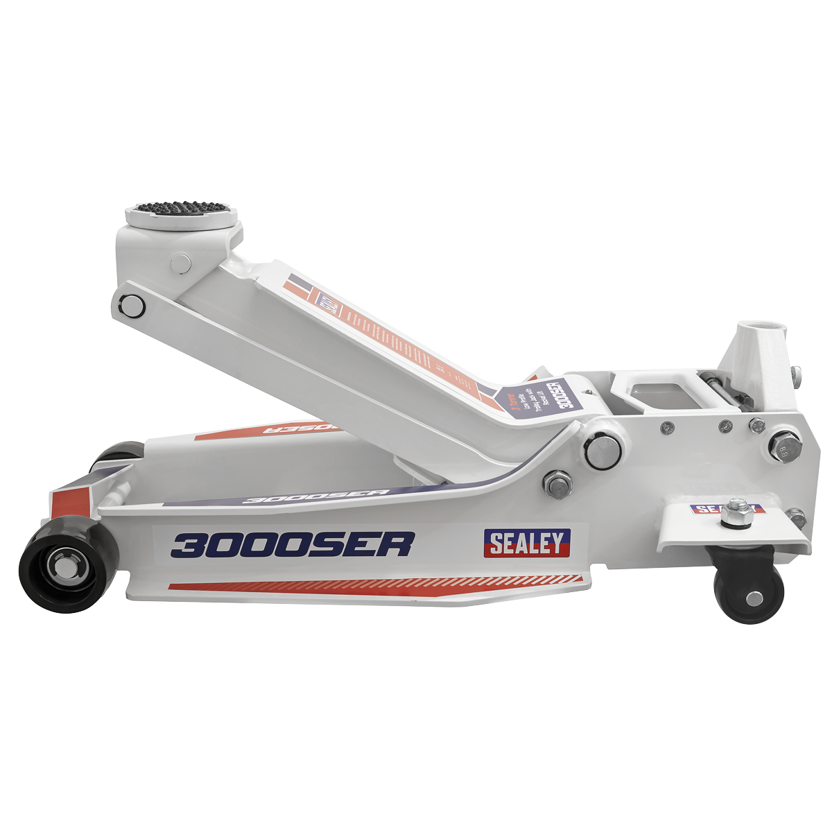 Sealey 3000SER Low Profile Trolley Jack with Rocket Lift 3 Tonne