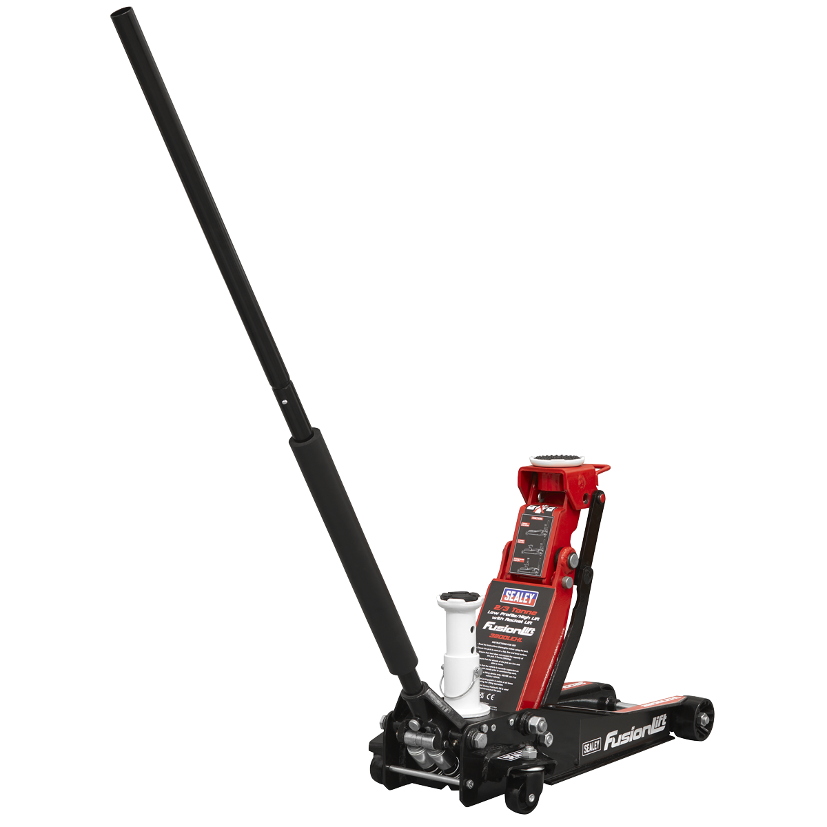 Sealey 3200LEHL Low Profile 2 Tonne High Lift 3 Tonne Trolley Jack with Rocket Lift