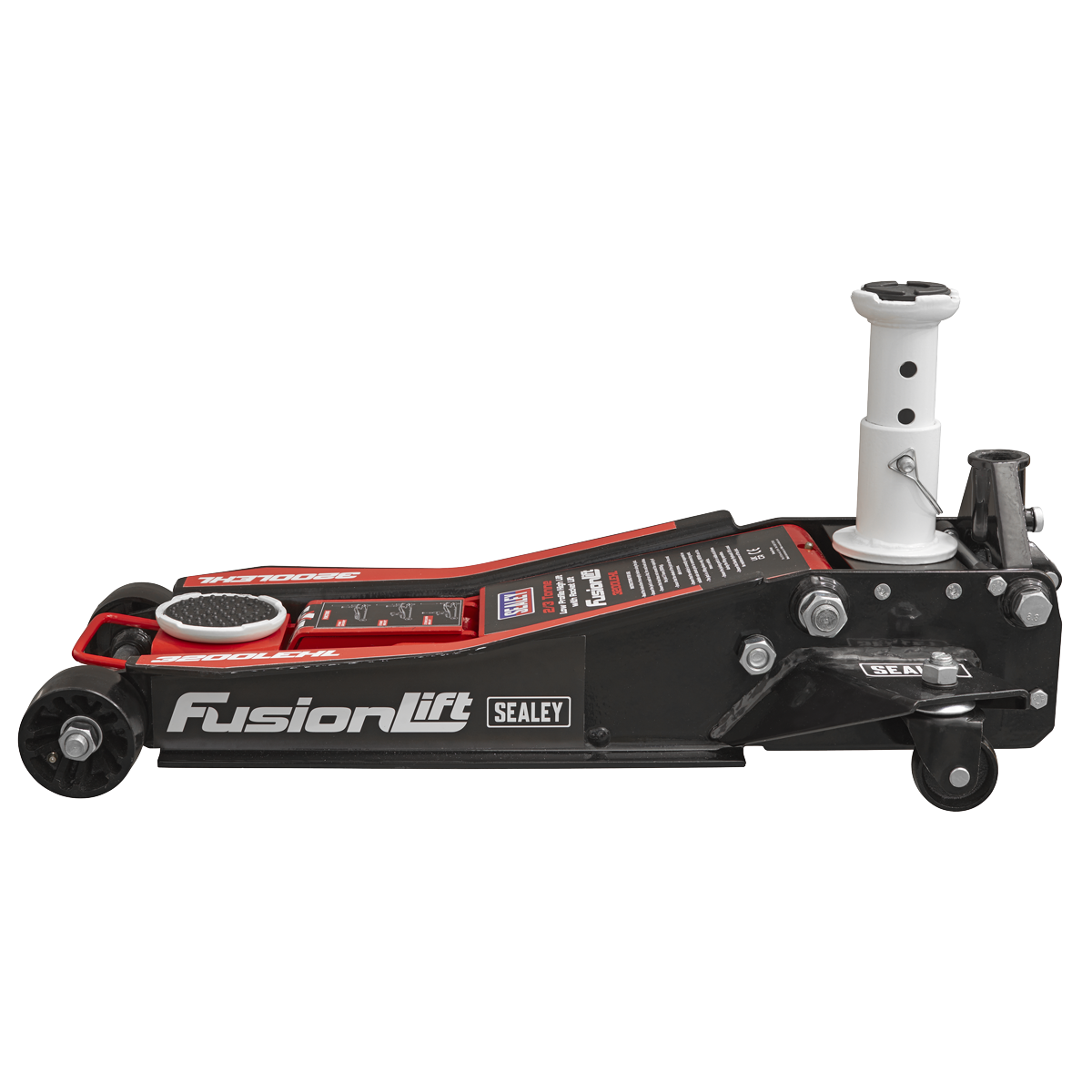 Sealey 3200LEHL Low Profile 2 Tonne High Lift 3 Tonne Trolley Jack with Rocket Lift