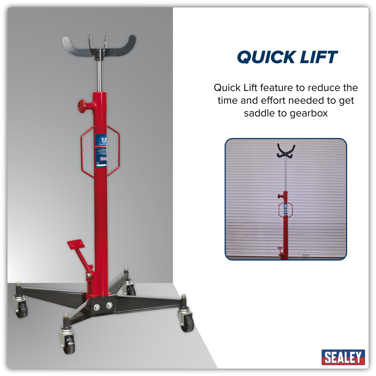Sealey 500ETJ Vertical Transmission Jack 500kg