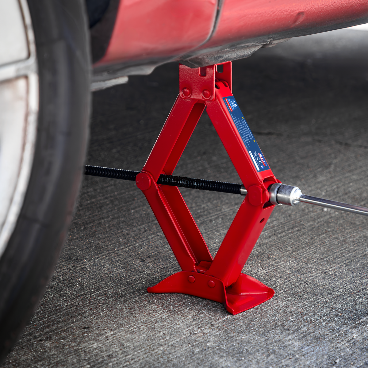 Sealey 58M Heavy-Duty Scissor Jack 1.5 Tonne