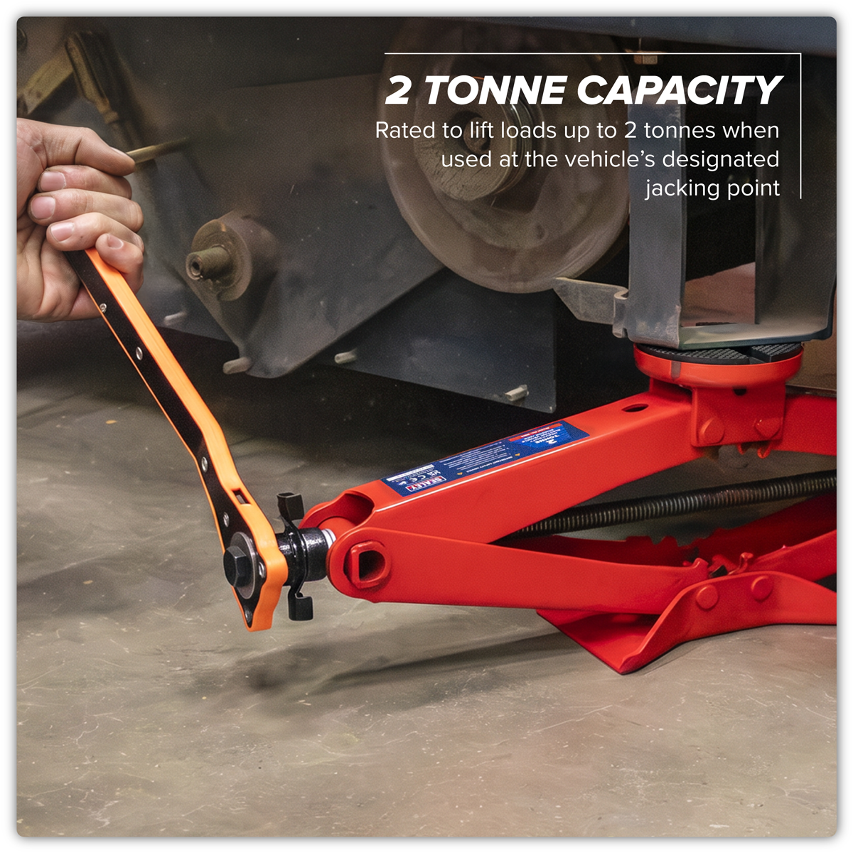 Sealey 59M Heavy-Duty Scissor Jack Kit 2 Tonne