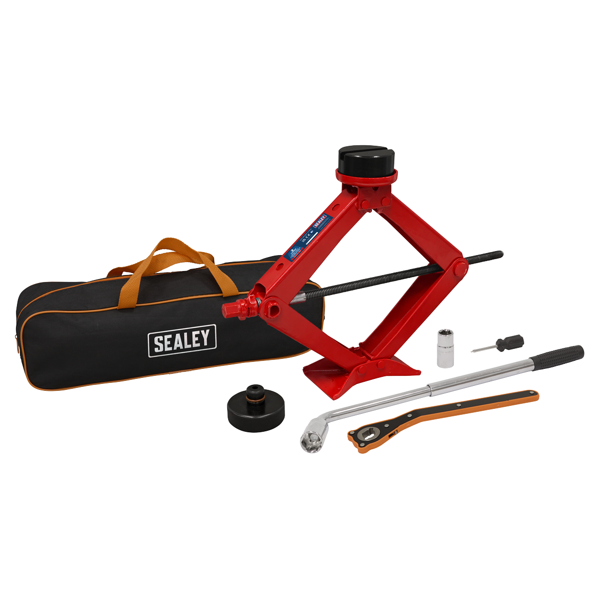 Sealey 59M Heavy-Duty Scissor Jack Kit for Electric Vehicles 2 Tonne