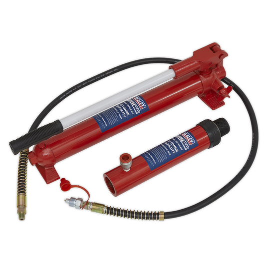 Sealey 610/45 SuperSnap® Push Ram with Pump & Hose Assembly 10 Tonne