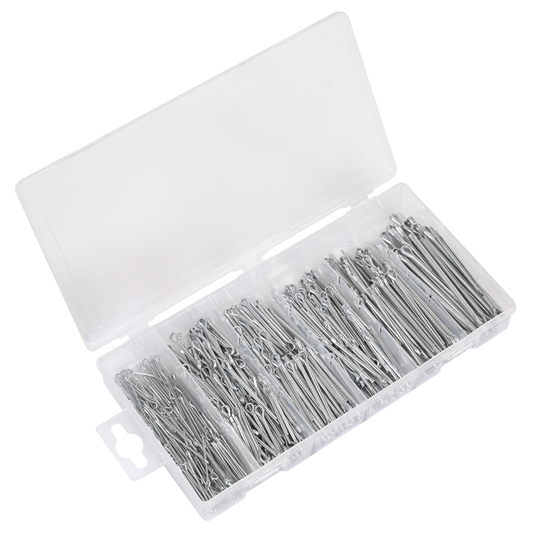 Sealey AB001SP Metric/Imperial Split Pin Assortment 555pc - Small Sizes