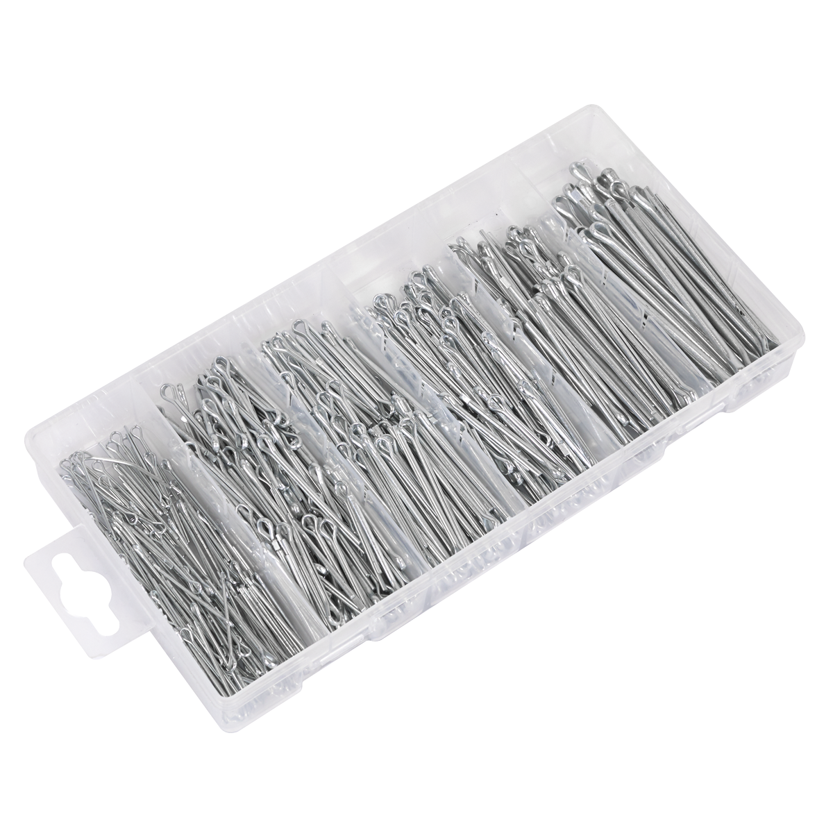 Sealey AB001SP Metric/Imperial Split Pin Assortment 555pc - Small Sizes
