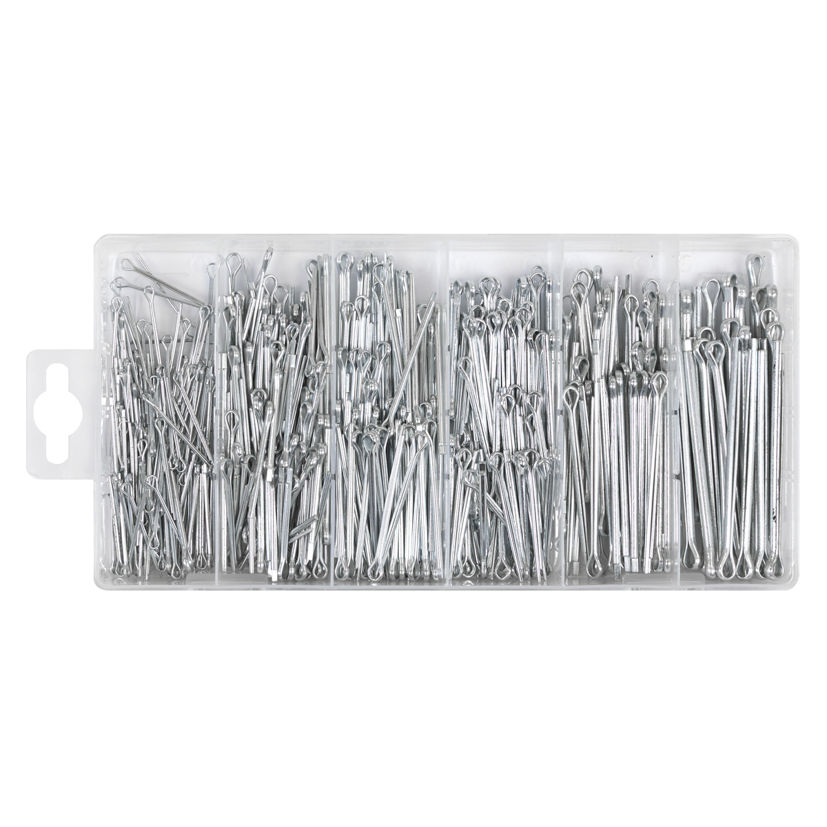 Sealey AB001SP Metric/Imperial Split Pin Assortment 555pc - Small Sizes
