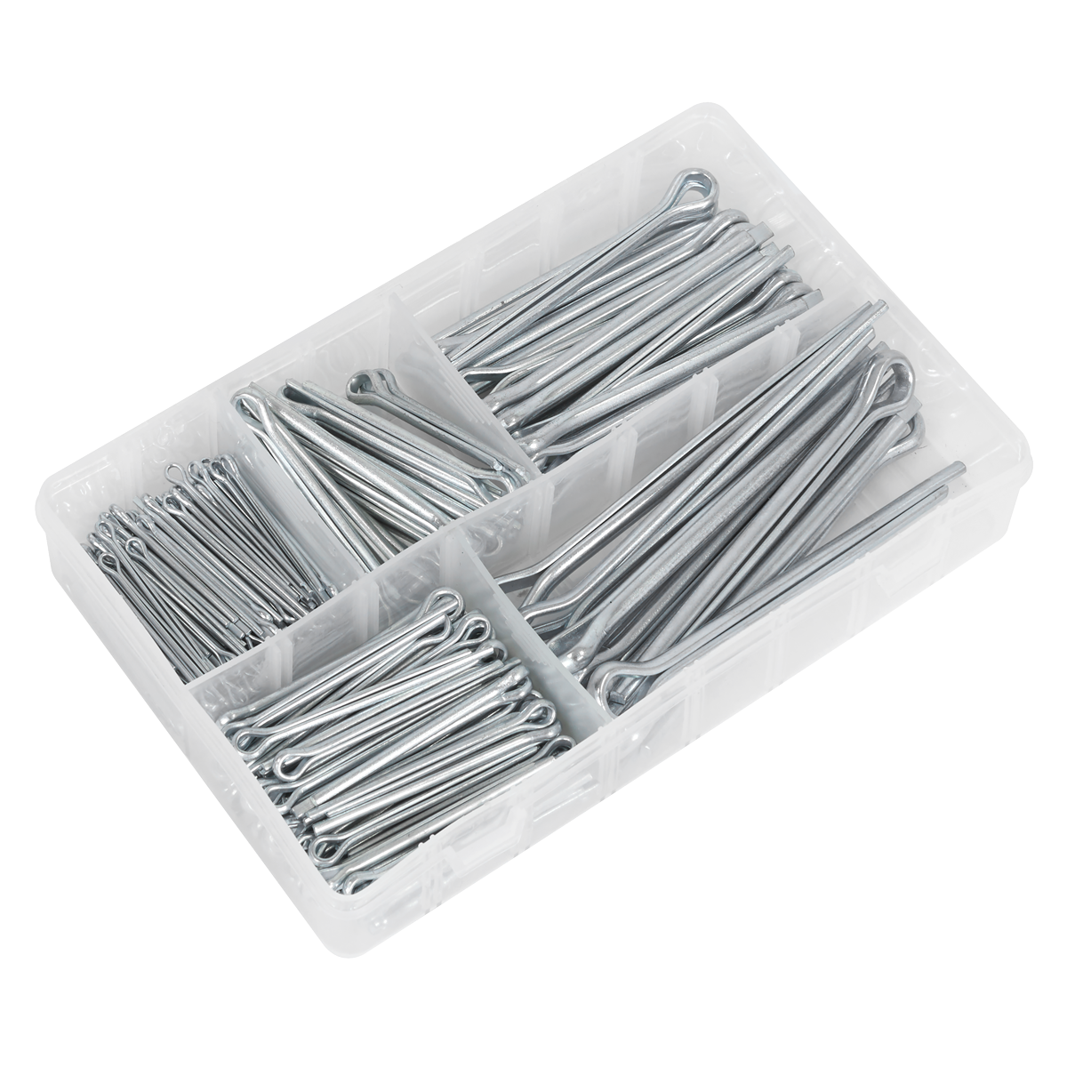 Sealey AB003SP Metric/Imperial Split Pin Assortment 230pc - Large Sizes
