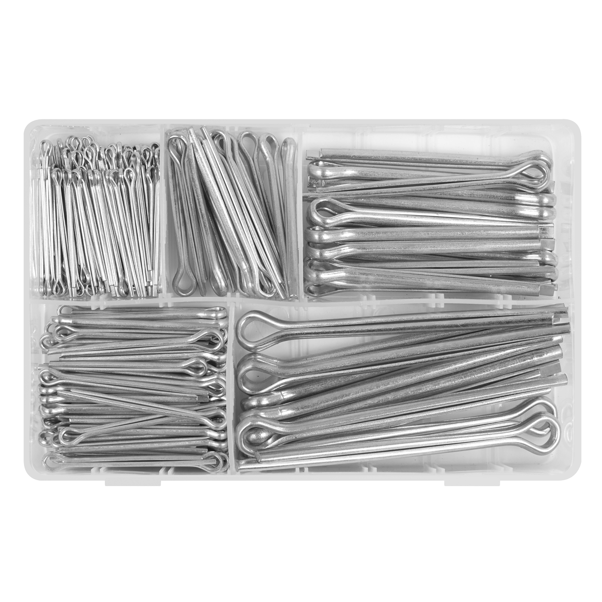 Sealey AB003SP Metric/Imperial Split Pin Assortment 230pc - Large Sizes