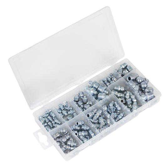 Sealey AB009GN Metric/BSP/UNF Grease Nipple Assortment 130pc