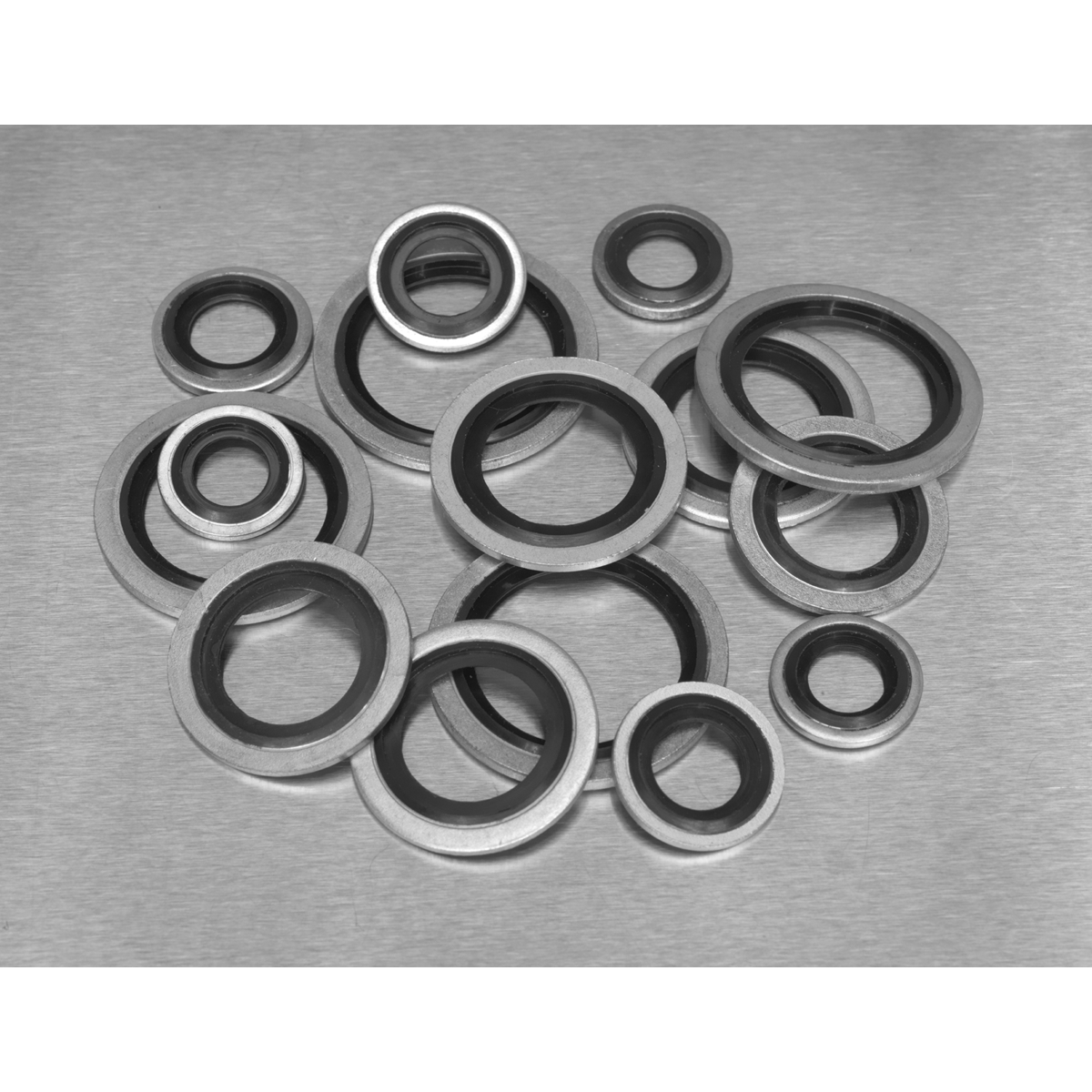 Sealey AB010DS Bonded Seal (Dowty Seal) Assortment 88pc