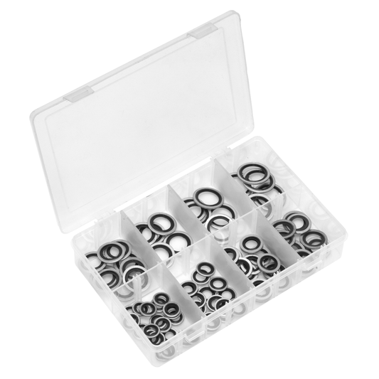 Sealey AB010DS Bonded Seal (Dowty Seal) Assortment 88pc
