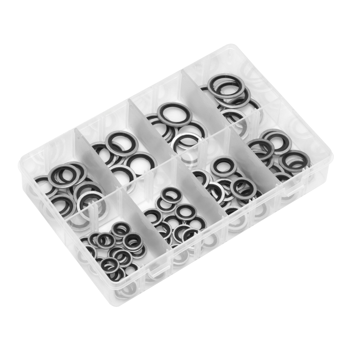 Sealey AB010DS Bonded Seal (Dowty Seal) Assortment 88pc