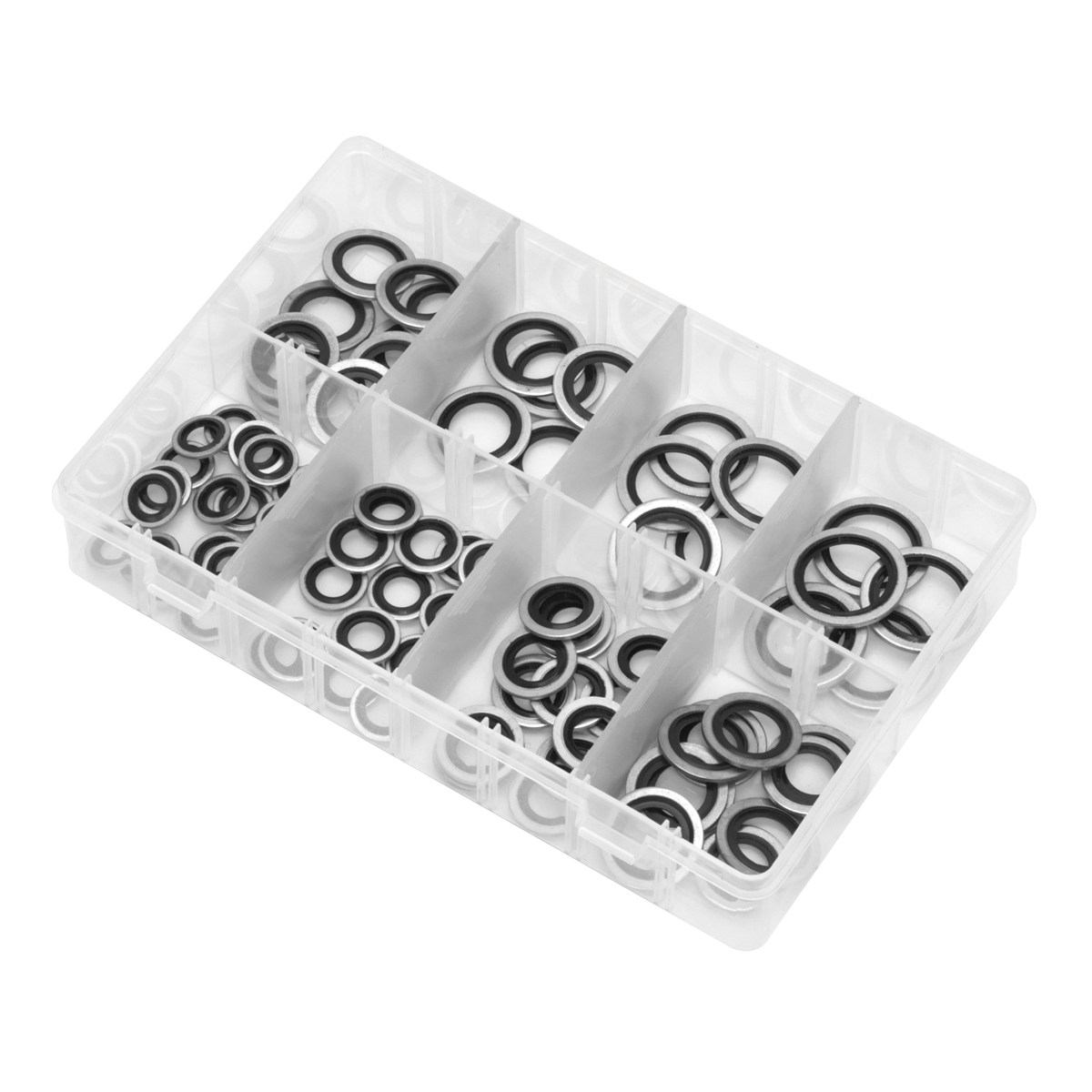 Sealey AB010DS Bonded Seal (Dowty Seal) Assortment 88pc