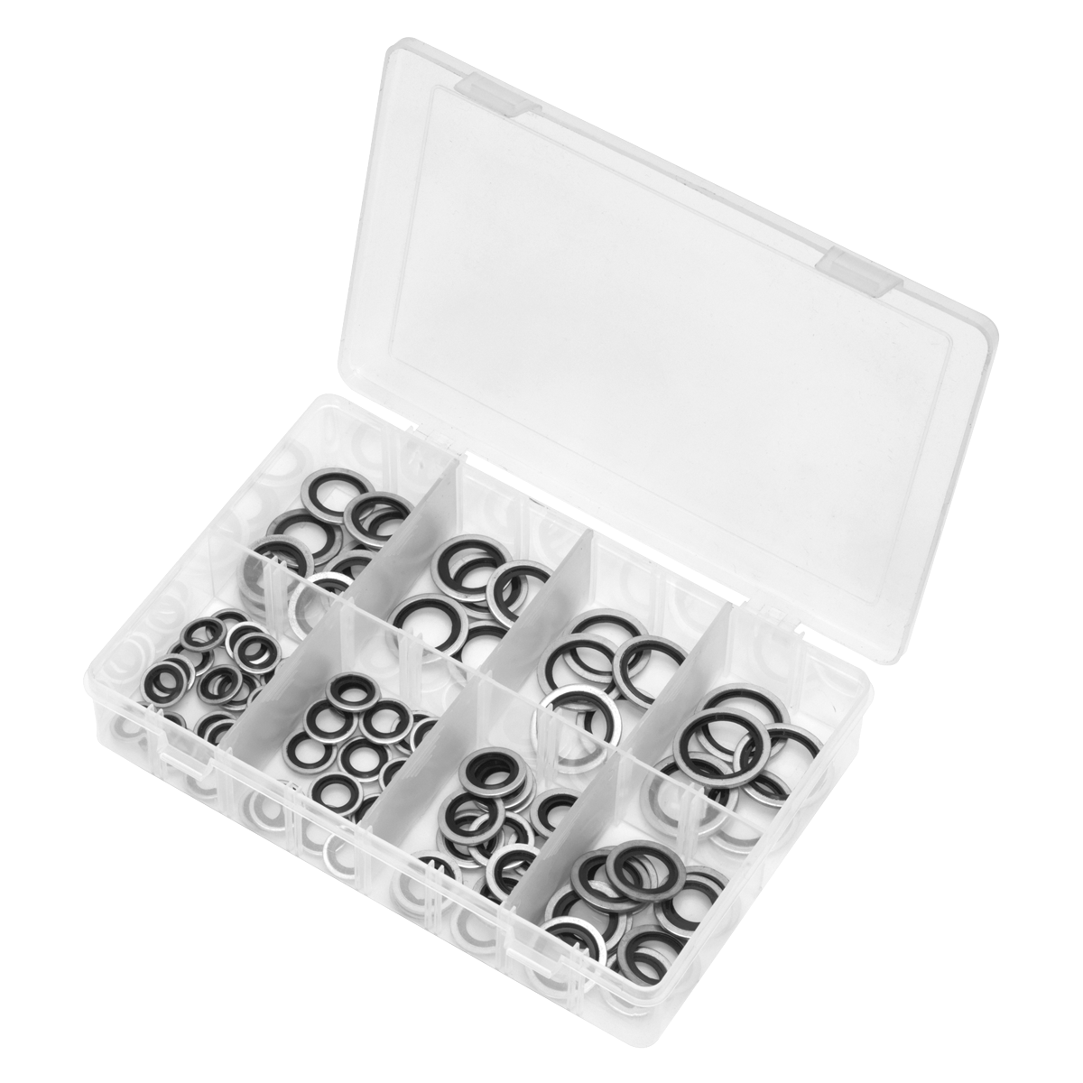 Sealey AB010DS Bonded Seal (Dowty Seal) Assortment 88pc