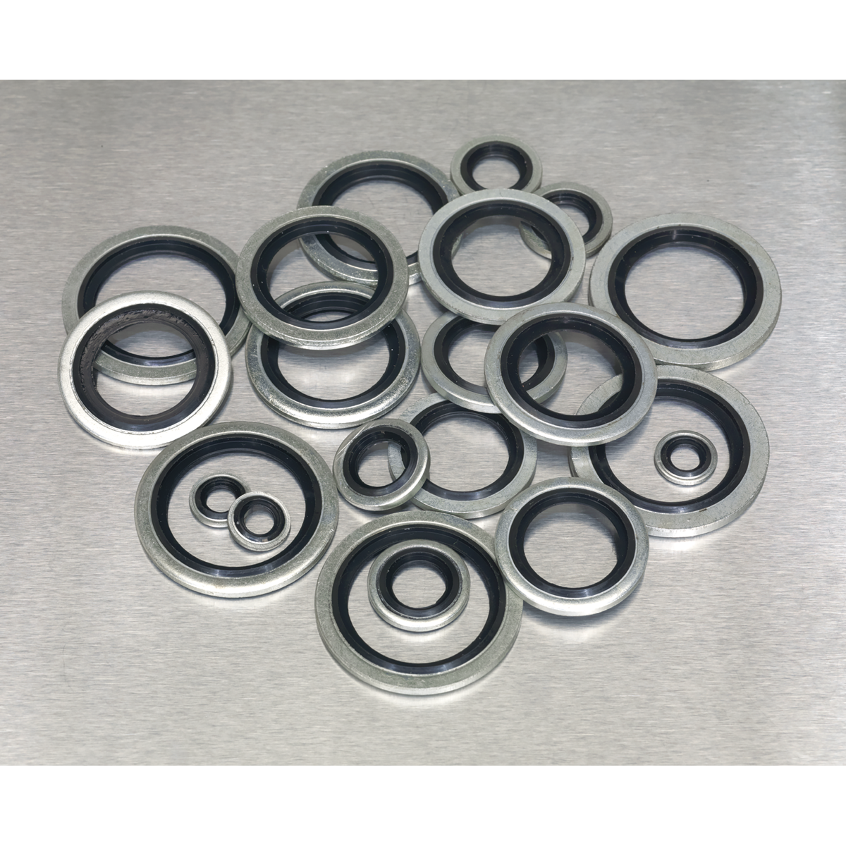 Sealey AB011DS Imperial BSP Bonded Seal (Dowty Seal) Assortment 84pc