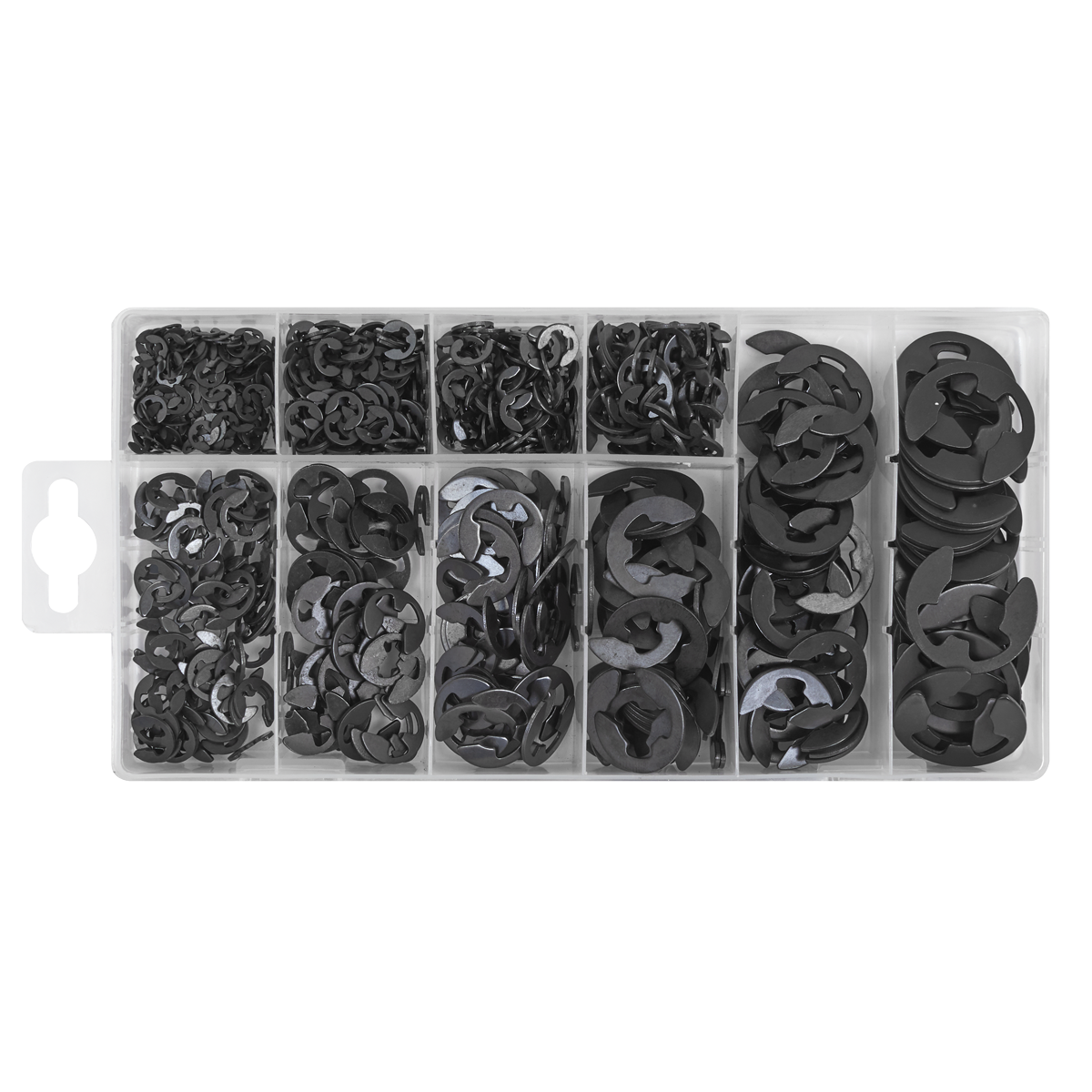 Sealey AB013ER Imperial E-Clip Retainer Assortment 800pc